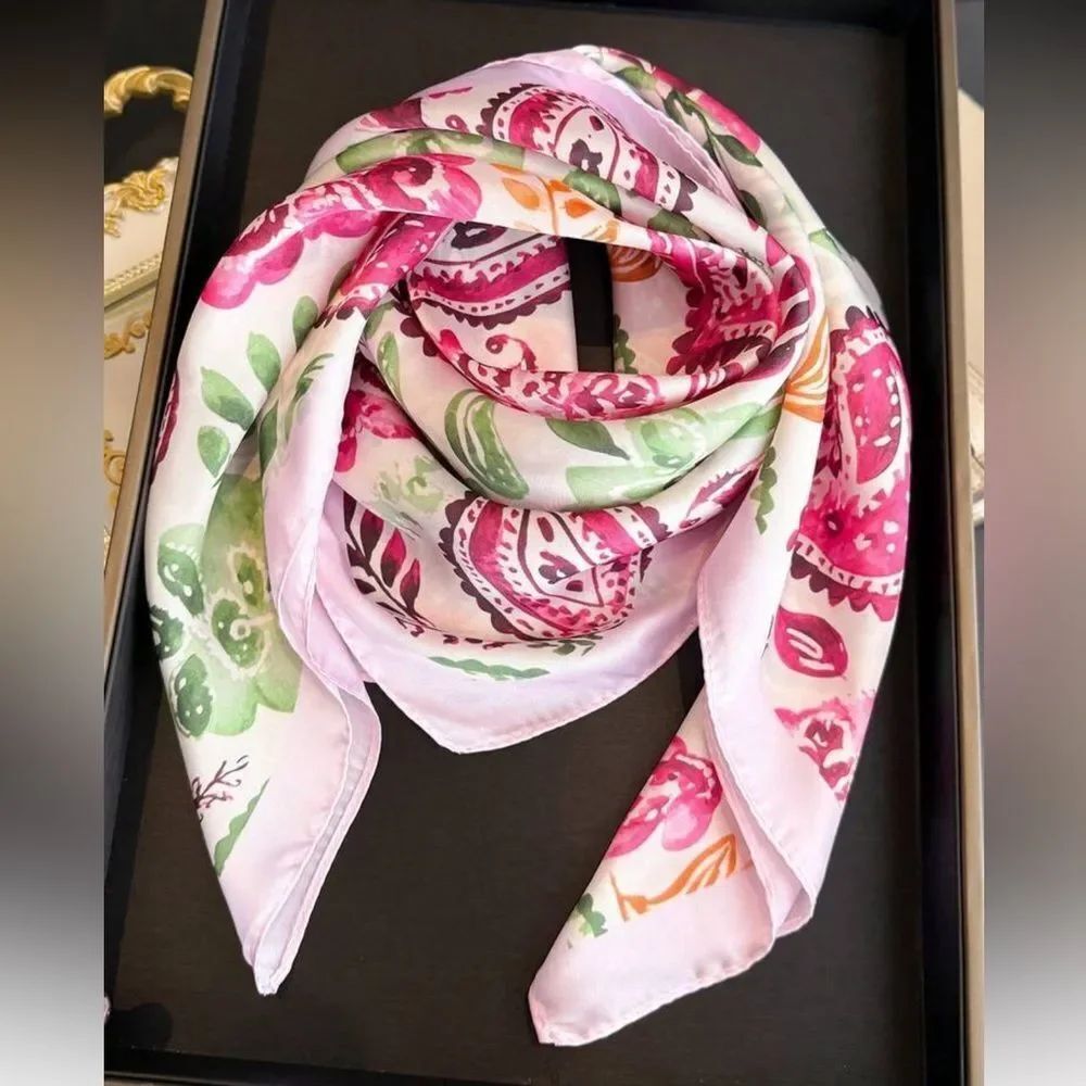 Floral Pink Scarf N1442